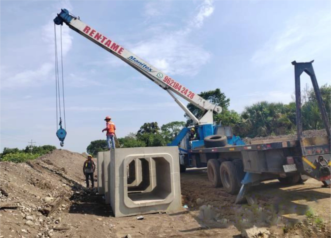 Obras de drenaje transversal — Tren Interoceánico Tapachula