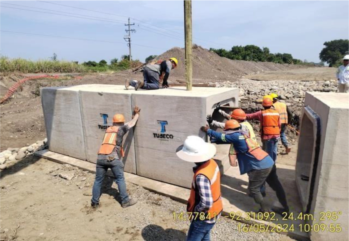 Obras de drenaje transversal — Tren Interoceánico Tapachula